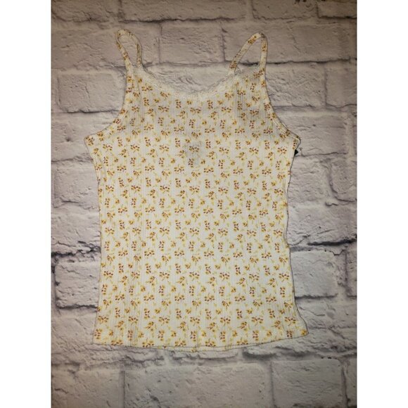 NWT Art Class Girls Size M 7/8 Floral Cami Tank Top Adjustable Strap - Picture 1 of 4